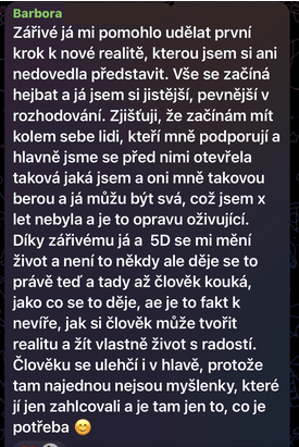 Zpráva od Báry