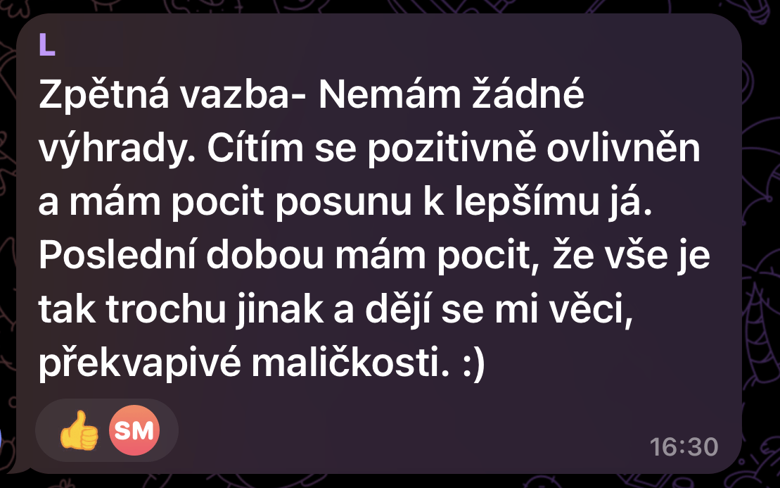 Zpráva od Lukáše